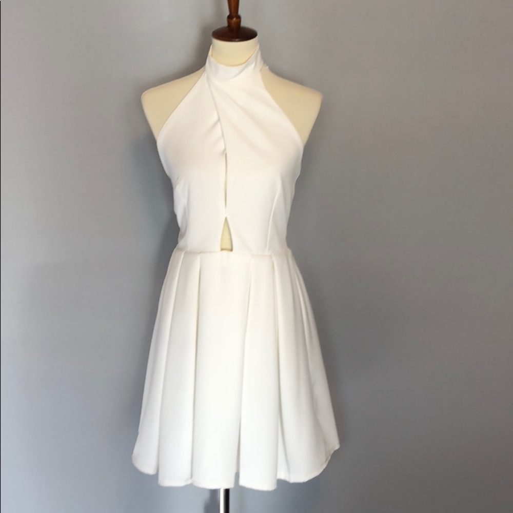 NWT! White Skater Cocktail Dress